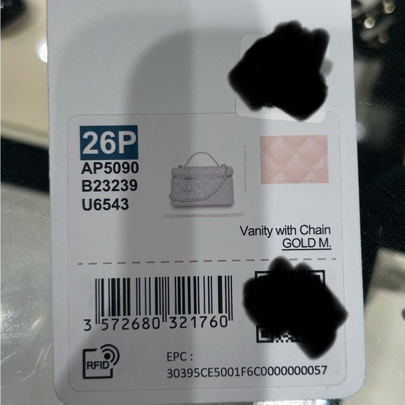 CHANEL (26P) Slim Vanity with Chain Caviar Leather fits Large IPhone - Picture 14 of 16